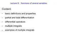 Lecture 1: Basic Terms and Rules in Mathematics