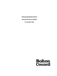 Planning Applications Report Special Planning Committee 5 December
