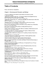 Table of Contents