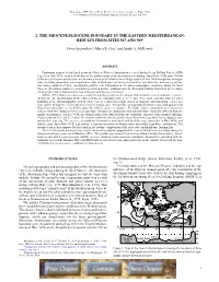 2. the Miocene/Pliocene Boundary in the Eastern Mediterranean: Results from Sites 967 and 9691