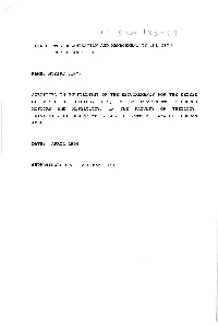 (I) the ORGANISATION and MANAGEMENT of the ZION CHRISTIAN CHURCH. NAME: MORIPE SIMON SUBMITTED in FULFILLMENT of the REQUIREMENT
