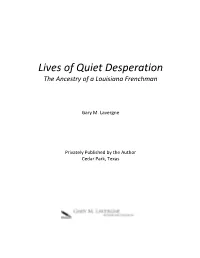Index to the Entire Lives of Quiet Desperation