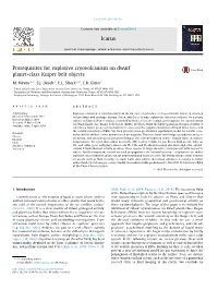 Prerequisites for Explosive Cryovolcanism on Dwarf Planet-Class Kuiper Belt Objects ⇑ M