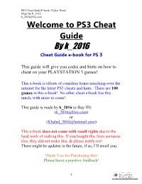PS3 Cheat E-Book
