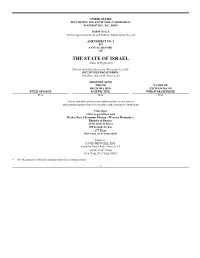 THE STATE of ISRAEL (Name of Registrant)