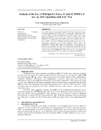Analysis of the Use of Whirlpool's S-Box, S1 and S2 SEED's S- Box In