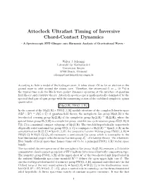 Attoclock Ultrafast Timing of Inversive Chord-Contact Dynamics