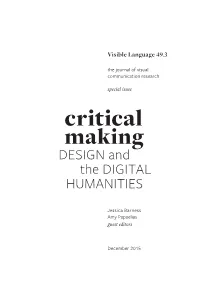 Critical Making at the Edges