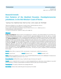 Diet Patterns of the Marbled Flounder, Pseudopleuronectes Yokohamae, in the Mid-Western Coast of Korea