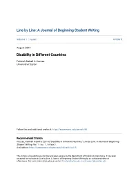 Disability in Different Countries