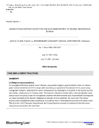 Granted Summary Judgment in Favor of the Defendants on Ms