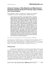 Lignin Isolation and Characterization