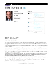 Tom Carper (D-De)