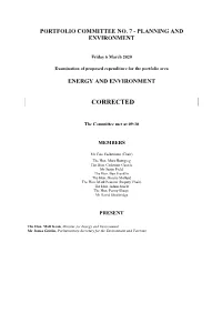 Transcript of Committee Proceedings