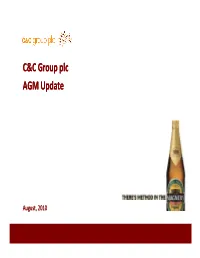 C&C Group Plc AGM Update