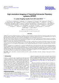 High-Resolution Imaging of Transiting Extrasolar Planetary Systems (HITEP) II