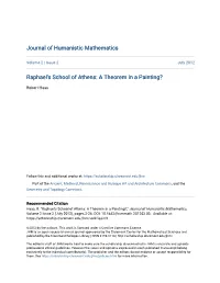 Raphael's School of Athens: a Theorem in a Painting?