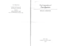 The Composition of Four Quartets