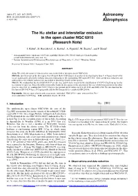 The Hα Stellar and Interstellar Emission in the Open Cluster NGC 6910 (Research Note)
