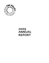 2009 Annual Report