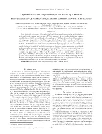 Crystal Structure and Compressibility of Lead Dioxide up to 140 Gpa
