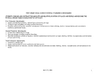 First Grade Social Science Essential Standards & Benchmarks