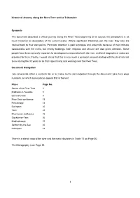 Historical Journey Along the River Tees and Its Tributaries