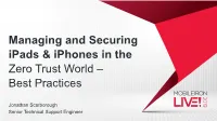 Managing and Securing Ipads & Iphones in The
