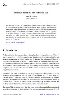 Minimal Fibrations of Dendroidal Sets