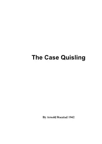 The Case Quisling
