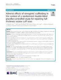 Adverse Effects of Xenogenic Scaffolding in the Context of A