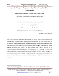 (Impact Factor- 3.25) Syncretic Philosophy and Eclecticism in the Religious Views of Dara Shikoh