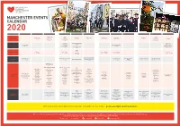 Manchester Events Calendar 2020