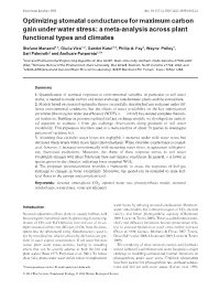 Optimizing Stomatal Conductance for Maximum Carbon Gain Under Water Stress: a Meta-Analysis Across Plant Functional Types and Climates