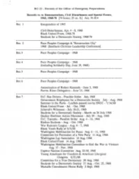 Records of the Office of Emergency Preparedness Relating To