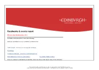 Roadworks & Events Report