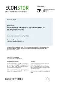 Trade Policy As “Securization of Globalization”