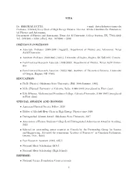 VITA Dr. BHASKAR DUTTA E-Mail