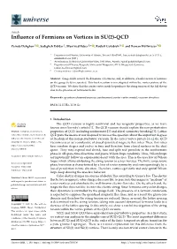 Influence of Fermions on Vortices in SU(2)-QCD