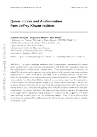 Quiver Indices and Abelianization from Jeffrey-Kirwan Residues Arxiv