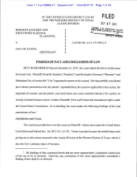 Sanchez and Western District Court § District 0 Kristopher Sleeman, § Plaintiffs, § § V