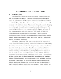 Vi. Underwater Vehicle Dynamics Model A