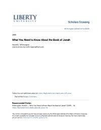 What You Need to Know About the Book of Jonah