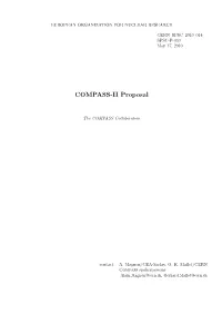 COMPASS-II Proposal