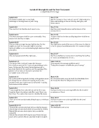 Isaiah 60 Through 66 and the New Testament (Compiled by Steve Gregg)