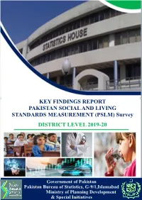 Key Finding Report of PSLM