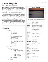 Lake Champlain Coordinates: 44°32′N 73°20′W from Wikipedia, the Free Encyclopedia