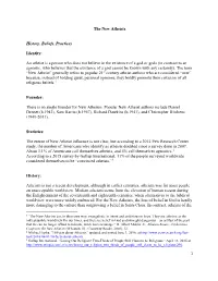LCMS Commission on Theology and Church Relations (CTCR) — Evaluation — New Atheists