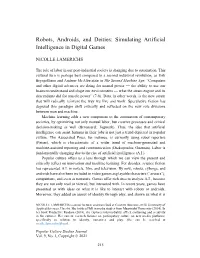 Robots, Androids, and Deities: Simulating Artificial Intelligence in Digital Games
