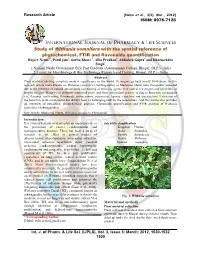 Study of Withania Somnifera with the Spatial Reference of Phytochemical